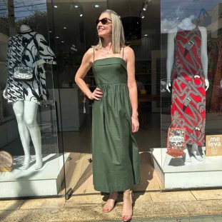 VESTIDO ALCINHA LONGO FARM