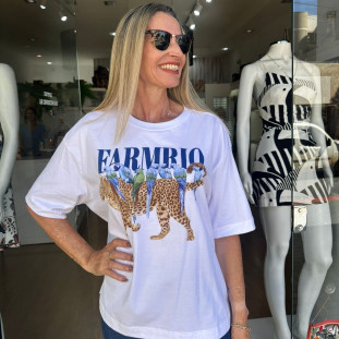 TSHIRT AMPLA ONCA PASSAROS