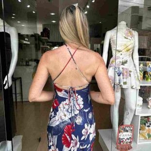 VESTIDO CROPPED FLORAL VERA