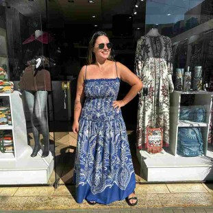VESTIDO CROPPED FARM PRIMOR DE ABACAXI