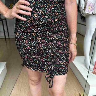 VESTIDO CURTO ONCA BOROGODO