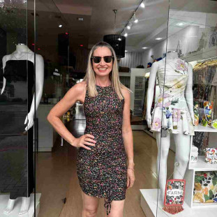 VESTIDO CURTO ONCA BOROGODO