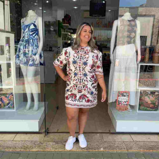 VESTIDO TSHIRT BASICO BOHOFLOR