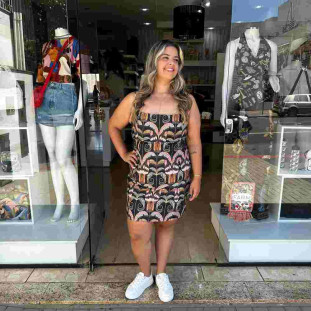 VESTIDO CURTO TUCANO REAL E