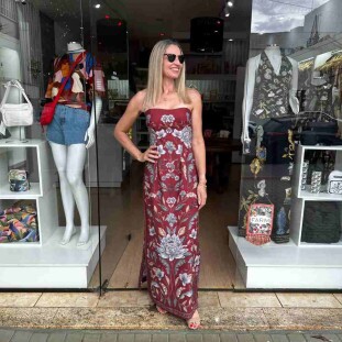 VESTIDO CROPPED RETROPICO FARM