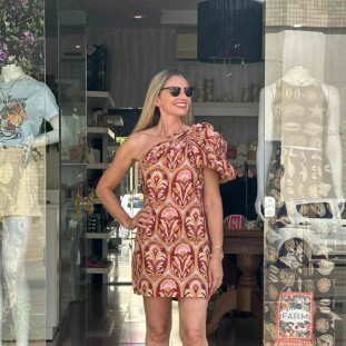 VESTIDO CURTO CAMAFEU FARM