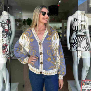 CARDIGAN TRICOT OURINHO TROPICAL