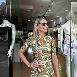 BLUSA CROPPED BANANADA DE TUCANO E