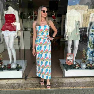 VESTIDO FARM TUCANITAS