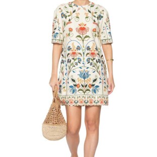 VESTIDO TSHIRT BASICO FARM JARDIM BELEZA