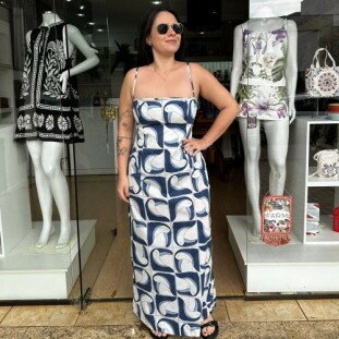 VESTIDO RETO TUCA TROPICAL FARM