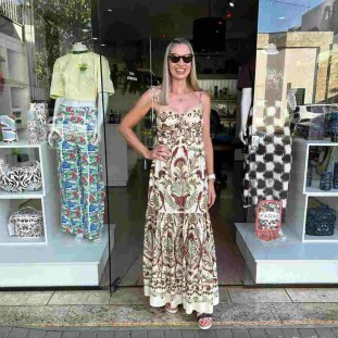 VESTIDO LONGO FARM JARDIM LOUISE