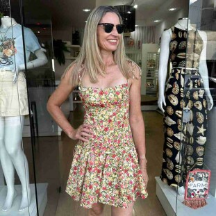 VESTIDO CURTO FLOR DE FRUTA FARM