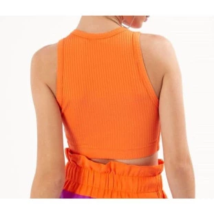 REGATA CANELADA LARANJA NICKELO