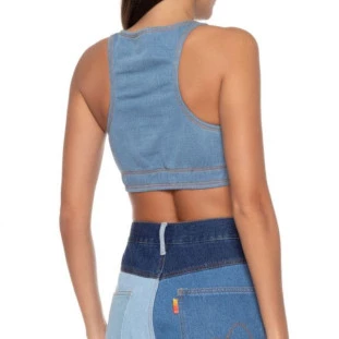 TOP MOLETOM PATCH JEANS