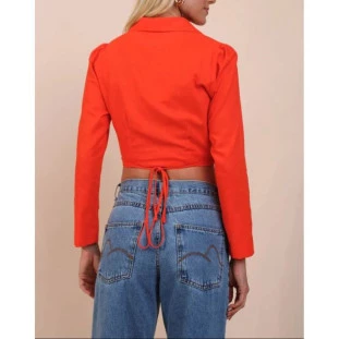 BLAZER CROPPED VERMELHO