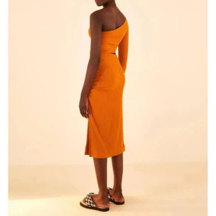 VESTIDO MIDI RIB FRANZIDO