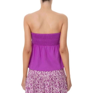 BLUSA CROPPED LASTEX BABADO