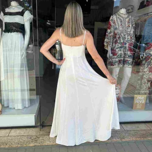 VESTIDO ALCINHAS RECORTES