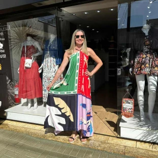 VESTIDO FRENTE UNICA LENCO BRASIL