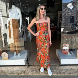 VESTIDO RETO CACTUS FARM 