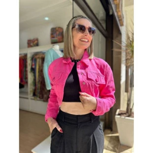 JAQUETA SARJA ROSA VIBE