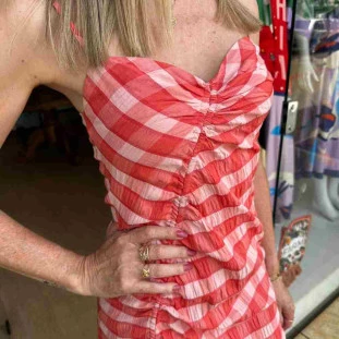 VESTIDO XADREZ TRANCOSO