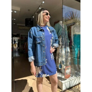 JAQUETA JEANS OVERSIZED RECORTES