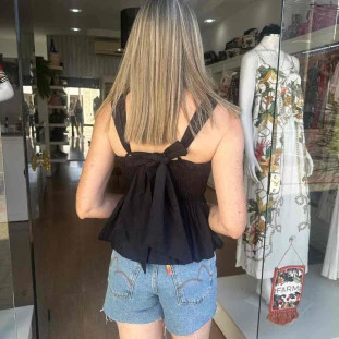 BLUSA LASTEX PEPLUM