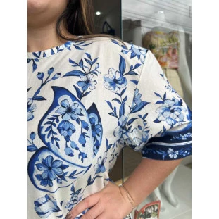 VESTIDO TSHIRT JARDIM DE PORCELANA
