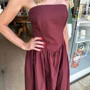 VESTIDO SEM ALCA CORSELET