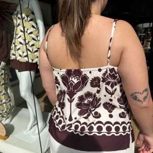 BLUSA ALCA FLORAL ARABESQUE FARM