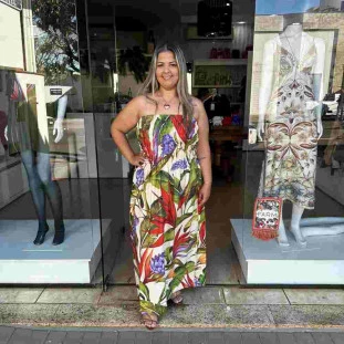 VESTIDO MIDI FLORARTE