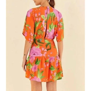 VESTIDO CURTO FLORAL BEM ME QUER