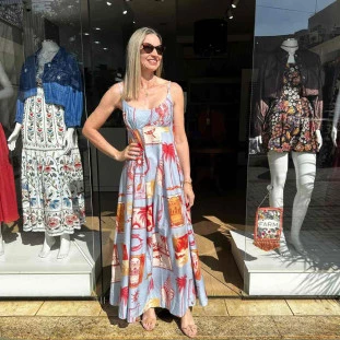 VESTIDO LONGO SELO TROPICAL