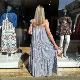 VESTIDO LISTRA PARNAIOCA