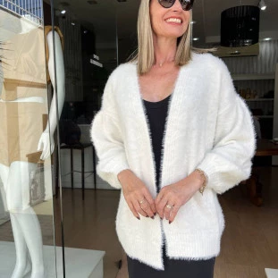 CARDIGAN TRICOT PELINHO