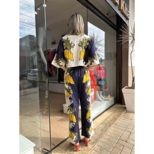 CALCA ALFAIATARIA BANANA REAL