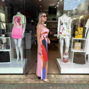 VESTIDO MIDI ARARAQUARA IMPORTADO