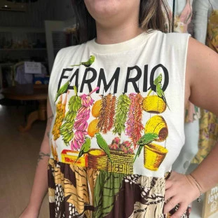 VESTIDO CROPPED FARM RIO FEIRA