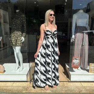 VESTIDO CROPPED FARM PANTERAS