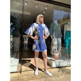 VESTIDO TSHIRT JARDIM TRANQUILO