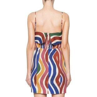 VESTIDO CURTO DANCA DE LISTRA