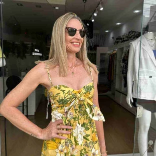 VESTIDO CROPPED PASSARO DE FLOR