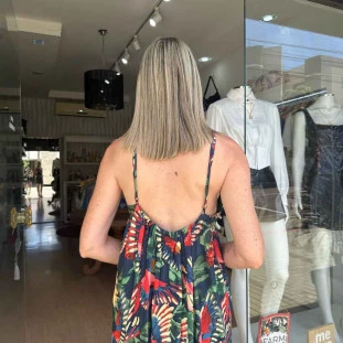 VESTIDO CURTO  FARM VOO DOS PASSAROS