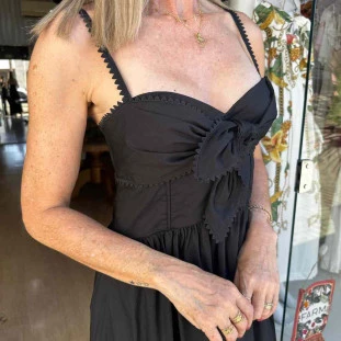 VESTIDO ALCINHAS AMARRACAO FRENTE