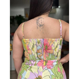 VESTIDO CURTO PRIMAVERA DE COR