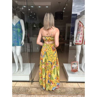 VESTIDO LONGO JARDIM DE VERAO