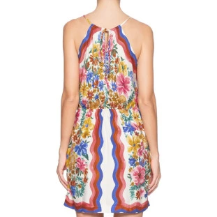 VESTIDO CURTO ALCINHA LENCO FLORALINE