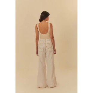 CALCA SARJA RECORTE OFF